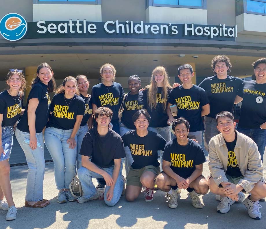 Students from Yale University volunteered their time and vocal skills to perform for patients, families and staff