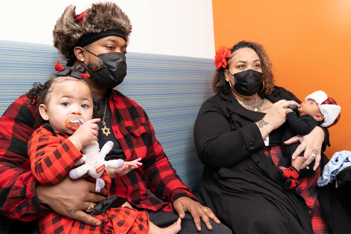 Family at Seattle Children’s multidisciplinary CDH clinic follow-up visit