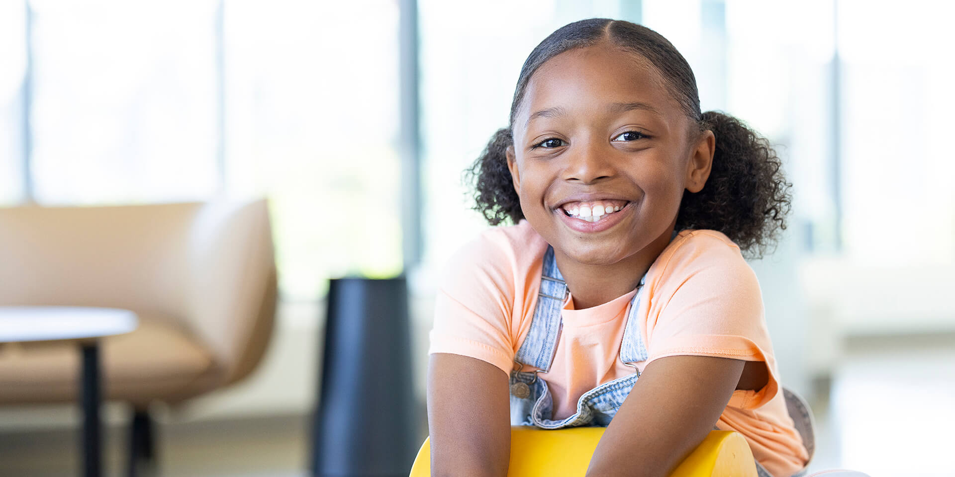 Smiling young Black girl