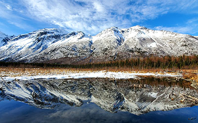 A landscape view of moutains