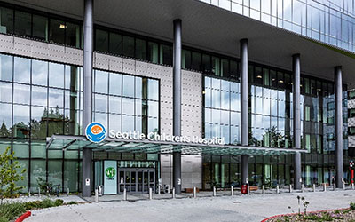 Outside view of Seattle Children's hospital