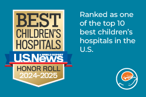 US News & World Report Best Children's Hospitals Honor Roll graphic