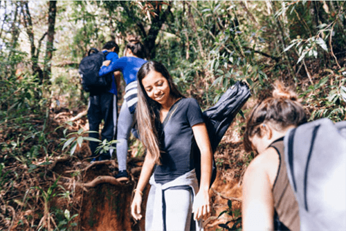 People on a hike