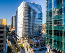 Exterior of Seattle Children's Research Institute's B. Wayne Hughes Building, also known as Building Cure